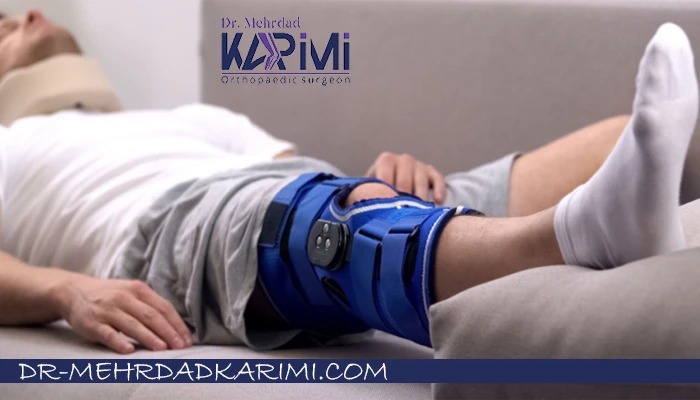 نحوه خوابیدن بعد از عمل رباط صلیبی زانو
